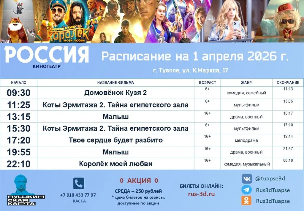 Россия 1  апреля